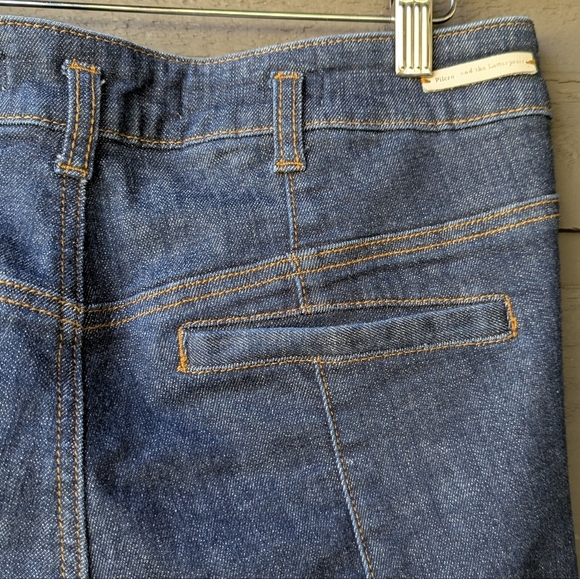 Anthro Pilcro and the Letterpress High-Rise Bootcut Blue Jeans Cropped Size 28 - Picture 4 of 10